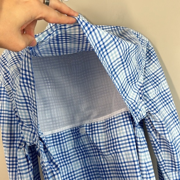 Vineyard Vines Blue And White Plaid Harbor Shirt Size S - Picture 15 of 16